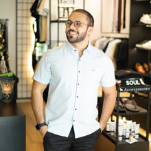 Carregar imagem no visualizador da galeria, Camisa Curta Flamê Azul
