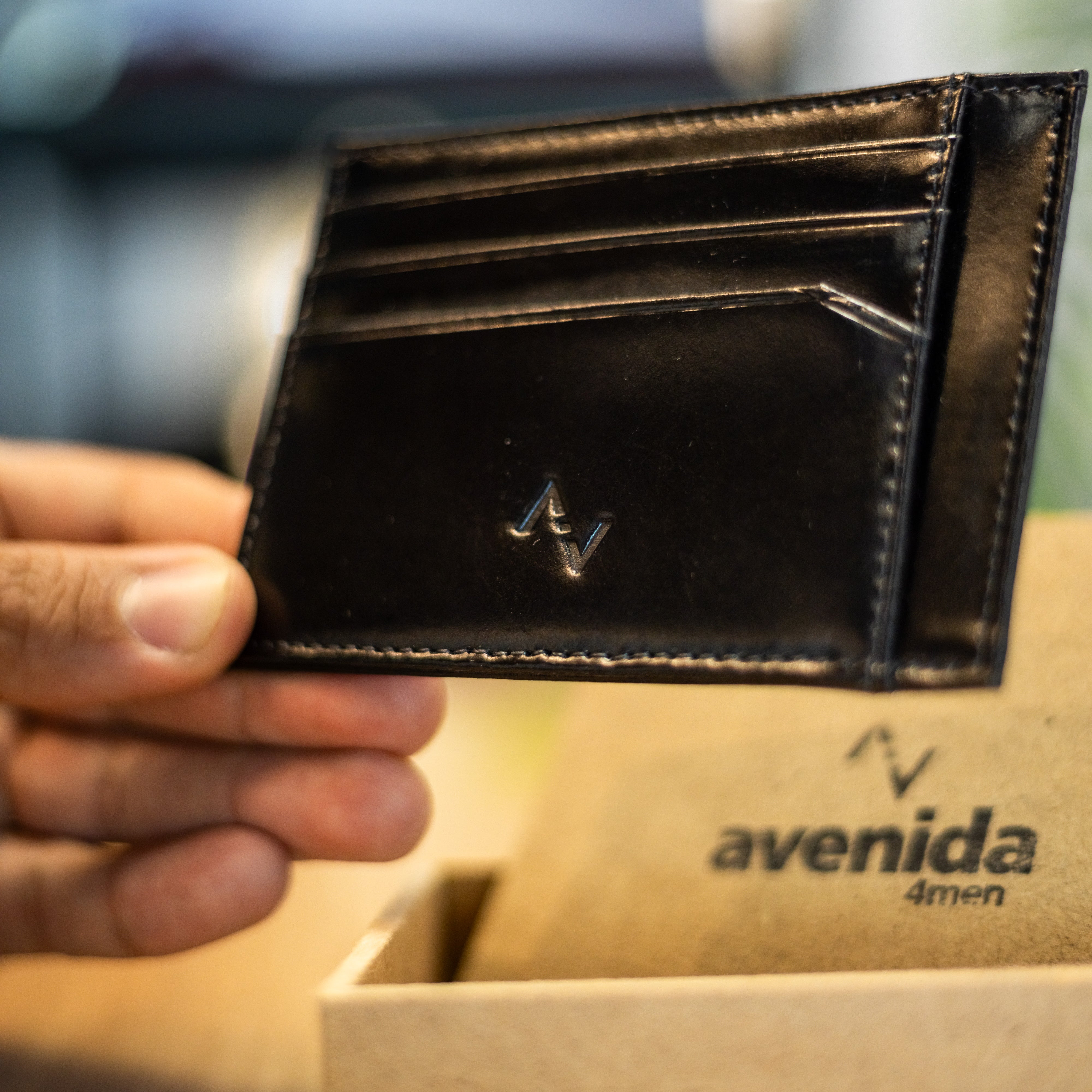 PORTA CARTÃO AV4MEN PRETO