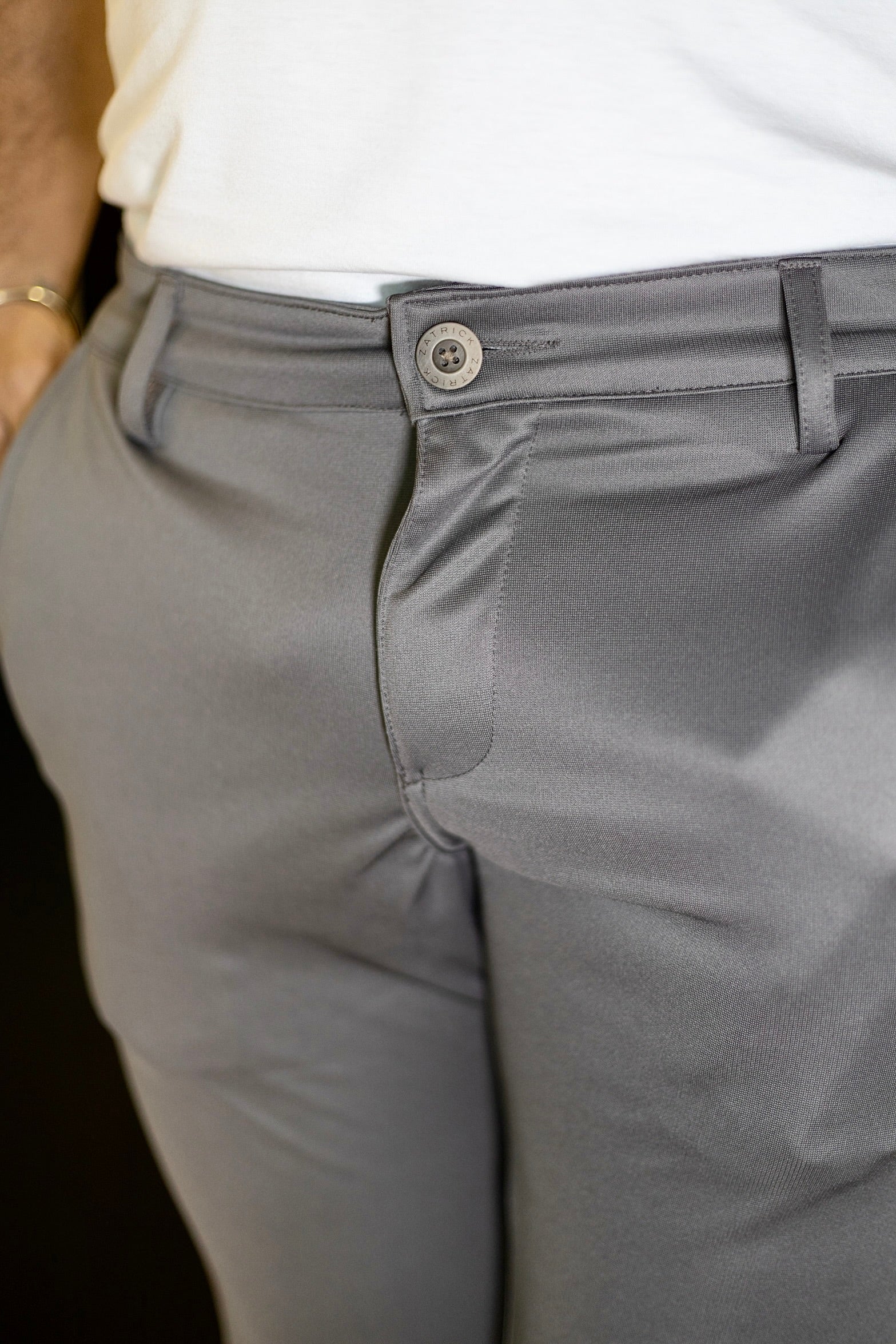 CALÇA ZATRICK MOLETOM CINZA